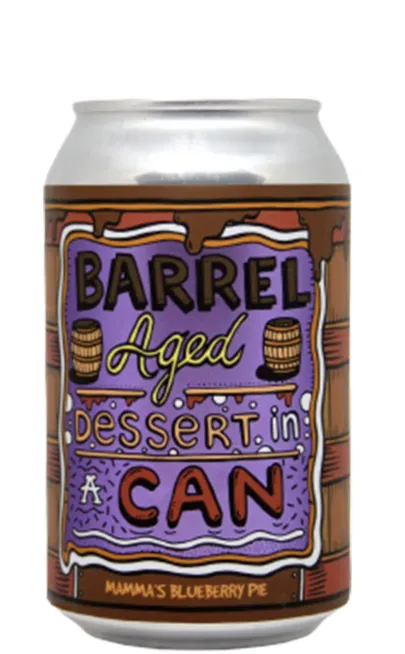 Barrel Aged Dessert In A Can - Mamma's Blueberry Pie