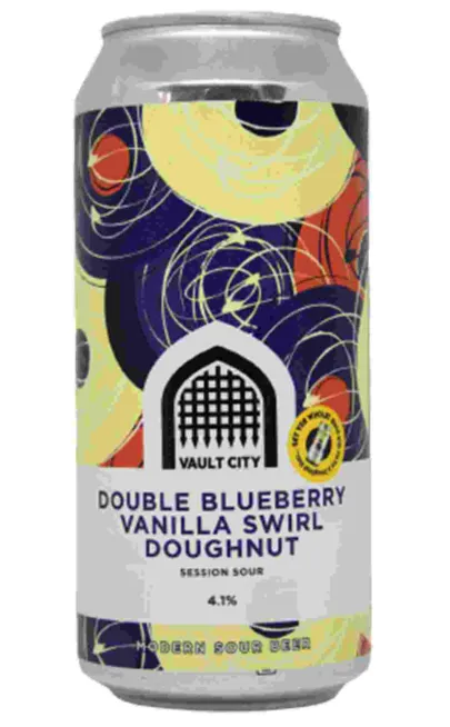 Double Blueberry Vanilla Swirl Doughnut