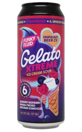 Gelato XTREME: Blueberry Raspberry Banana S'mores Milkshake Schmoojee